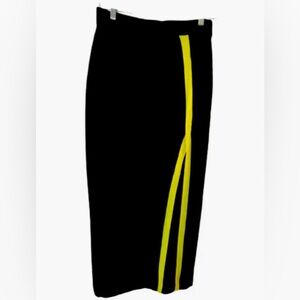 BRAND NEW! Future Collective High-Waisted Designer Pencil Skirt Black/Neon